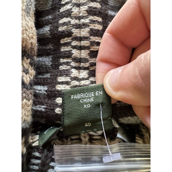 Eddie Bauer Women Cardigan Sweater Sz XL Button Front Pockets Cotton NWOT Cabin - Picture 9 of 16